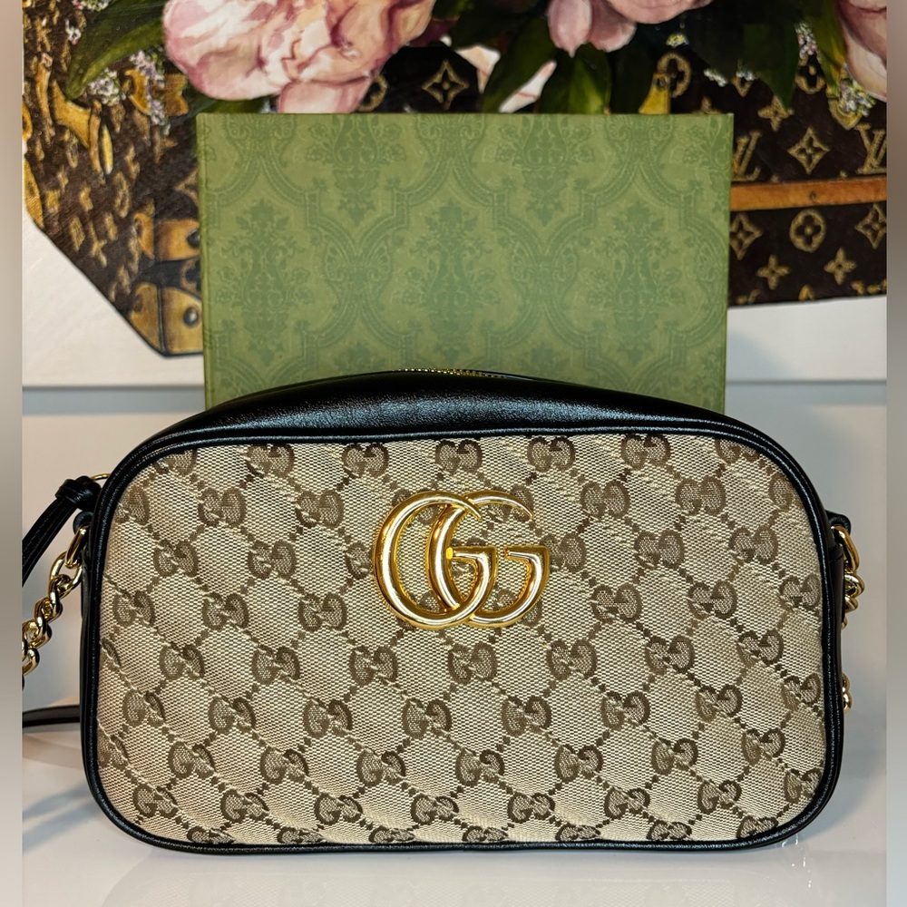🤎✨SOLD✨🤎 Gucci GG Marmont Quilted Camera Crossbody Bag - Picture 1 of 9